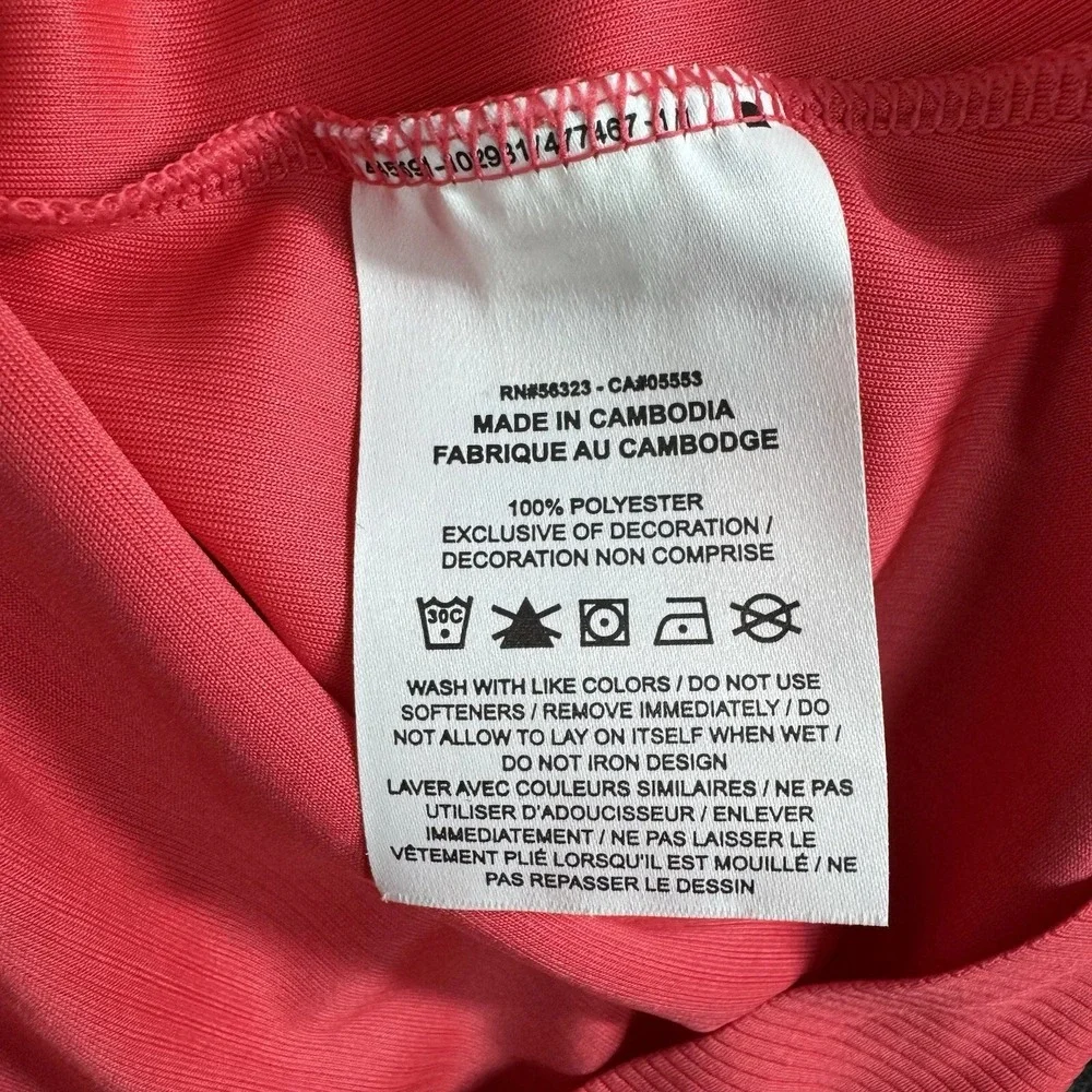 Nike Golf Women's DriFIT Victory 3/4 Sleeve Mock-Neck Fusion Pink Size 2XL New
